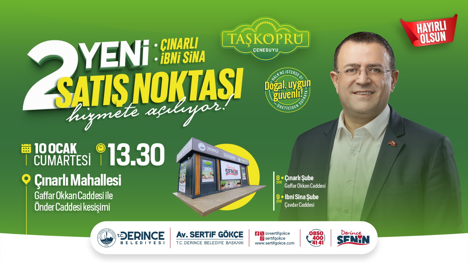 DERTA� �r�nleri �ki Yeni Noktada Daha Halkla Bulu�uyor