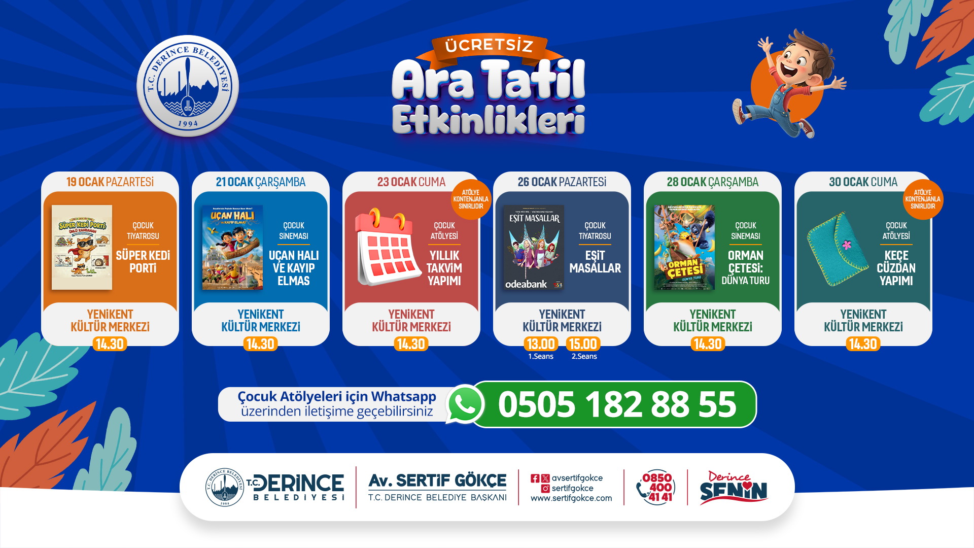 �ocuklar ��in �ok �zel Tatil Etkinlikleri