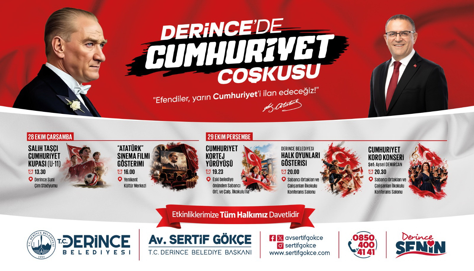 Cumhuriyet Co�kusu Derince�yi Saracak