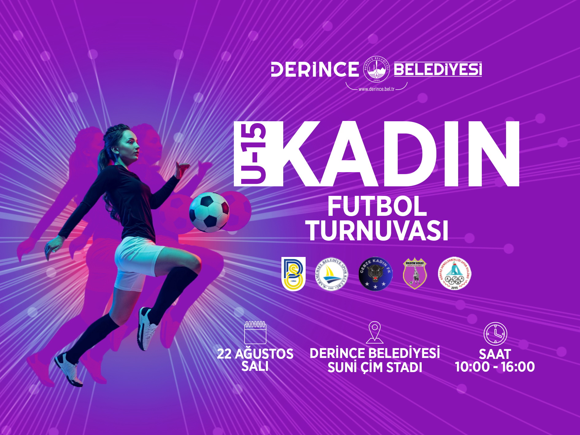 Derincede Kadn Futbol Turnuvas